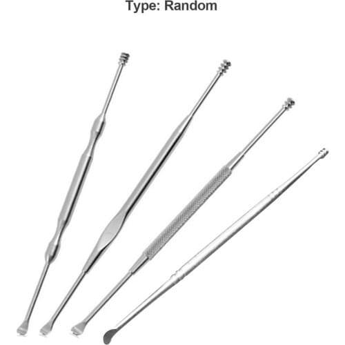 Portable Double-side Spiral Earpick Dig Ear Curette Tools Digging Earpick Cleaner Tool Ear Spoon Ear Cleaning Tool