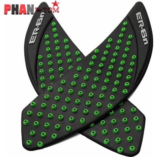 For Kawasaki ER6N ER-6N 2006-2015 Motorcycle Protector Anti slip Tank Pad Sticker Gas Knee Grip Traction Side