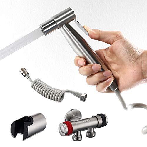 Cloth Diaper Sprayer, Premium Stainless Steel Bathroom Set with Complete Accessories, Easy to Install, Support Wall Mounted