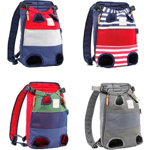 Pet Dog Carrier Backpack Adjustable Dog Bike Bag Pet Chest Bag Front Bag Dog Carrier for Bicycle Travel Outdoor Walking Hiking
