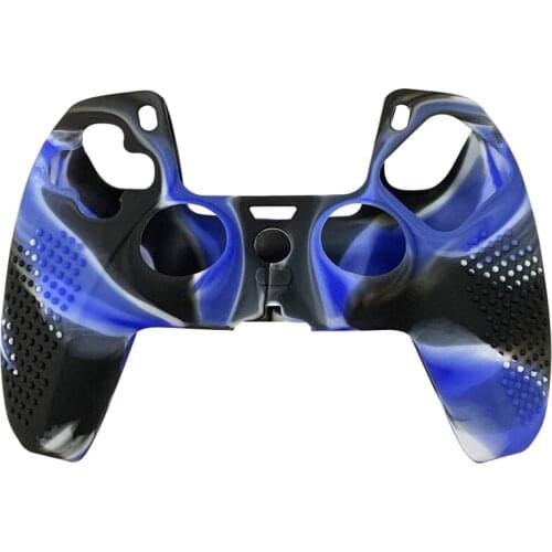 Silicone Protective Cover Is for PS5 Camouflage Silicone Anti-Sweat and Dust-Proof with Non-Slip Particles