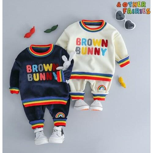 Children Girls Autumn 2pcs Clothing Sets Letter Printed Toddler Kids Sweatshirt Pants Tracksuits