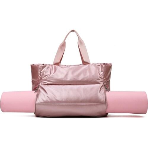 Winter New Large Capacity Tote Bag For Women Waterproof Nylon Bags Space Pad Cotton Feather Down Bag Large Bag With Shoulder