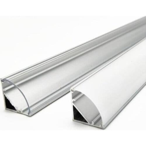 LED Bar Lights v Shaped For LED Strip LightAluminum Channel Holder Milk Cover End Up Lighting Accessories