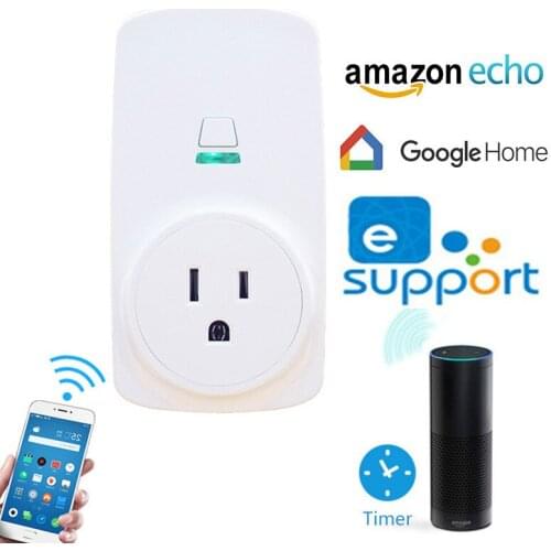Alexa Intelligence WiFi Wireless socket American rules Timing switch remote control Smart home American style Google home