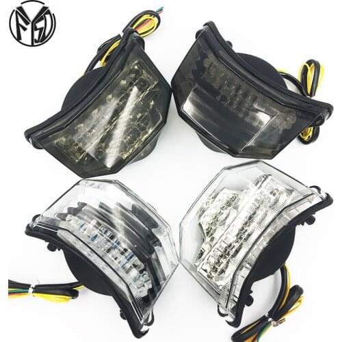 For Yamaha FZ600 FZ6 FAZER 2004 2005 2006 2007 2008 2009 Motorcycle LED taillights brake assembly with steering rear tail light