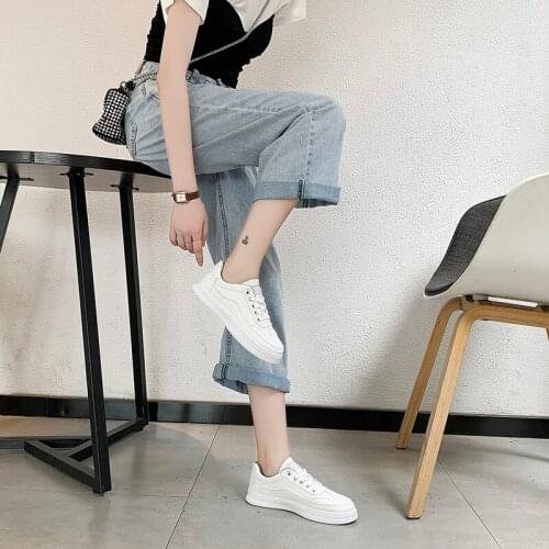 Tenis Feminino Womens tennis Shoes white Lace-Up Ladies Sneakers Basket Flat Tenis Blancos PU Shallow Low Comfort Jogging shoes