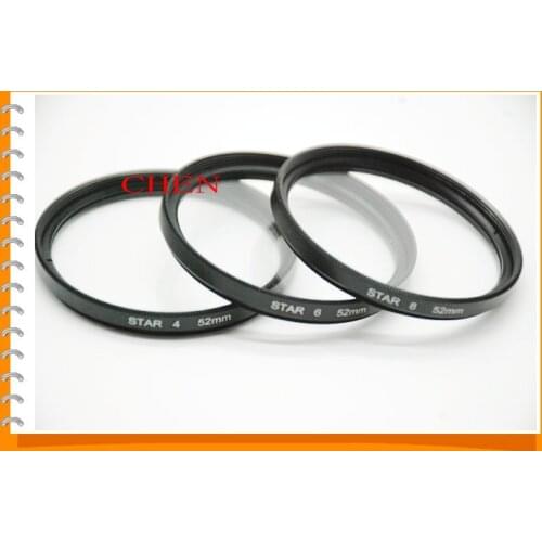 Star Filter 4X 6X 8X Point Line 37 40.5 43 46 49 52 55 58 62 67 72 77 82mm for Canon Sony Nikon DSLR Cameras Lens photography