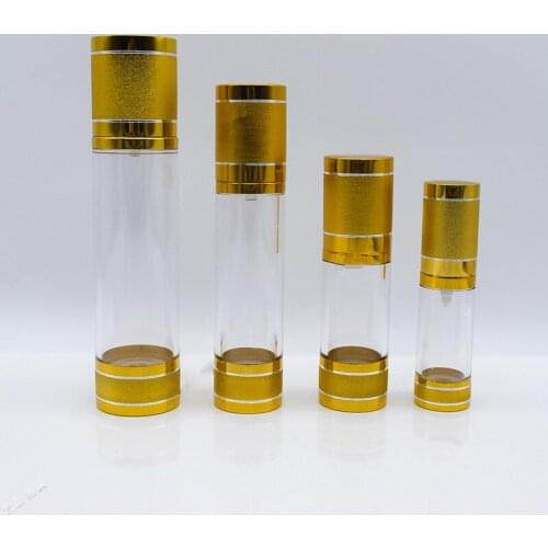 100pcs 15ml 30ml 50ml 100ml Empty Airless Bottles Plastic Treatment Pump Travel Cosmetic Lotion Spray Bottle