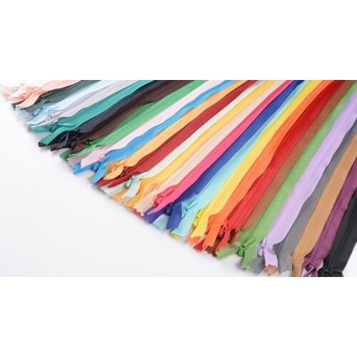 25cm Invisible Zipper cushion Skirt Hidden 3# Nylon Zipper for sewing/Garment accessories DIY Handmade Color Series 21-40