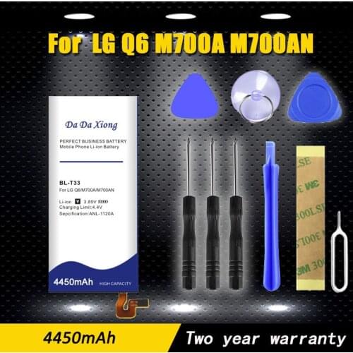 4100mAh BL-T33 BL T33 Replacement BATTERY for LG Q6 M700A M700AN M700DSK M700N Batteries