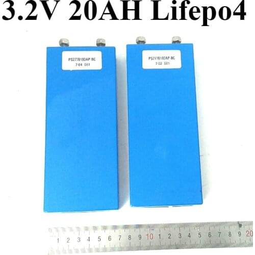 4pcs 3.2V 20AH lifepo4 battery +free screws for easy diy Lifepo4 12V 24V 36V 48V 20AH electric bike scooter E-moped LED battery