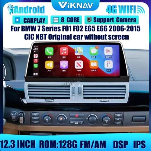 12.3 inch Android Car Radio With screen For BMW 7 Series F01 F02 E65 E66 CIC NBT 2006-2015 DVD Multimedia Player GPS Navigation