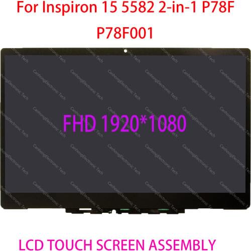 For Dell Inspiron 15 (5582) 2-in-1 FHD 15.6 Touchscreen LCD Widescreen with Digitizer Glass - +B bezel X3W94