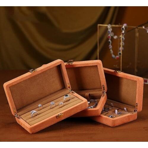 Multi-Function Microfiber Leather Jewellery Ring Box Bracelets Pendants Earrings Ornament Storage Boxes Necklace Case