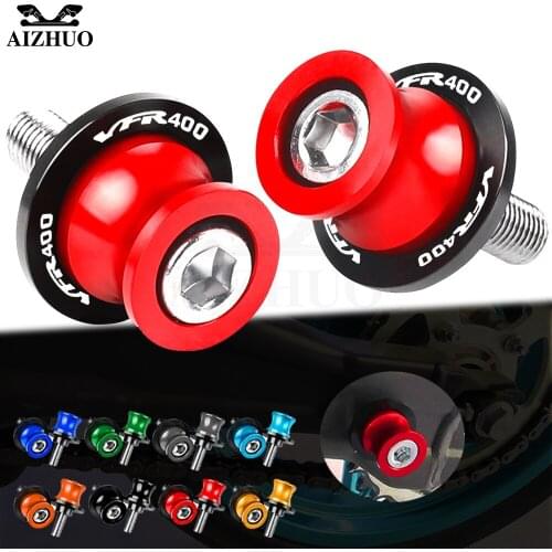 Motorcycle 8MM Swingarm Spools FOR HONDA VFR 400 VFR400 NC30 1989 1990 1991 1992 Stand Screws CNC Aluminum Accessories With LOGO