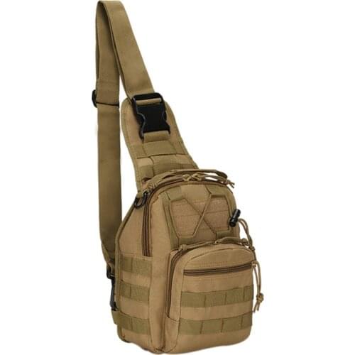 Men Tactics Chest Bag Single Shoulder Pack Camouflage Portable Zipper Buckle Sports Casual Waterproof Chest Bags For Men 2021