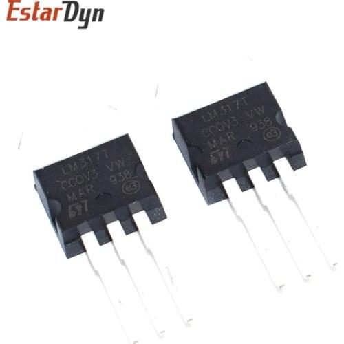 10PCS LM317T TO220 LM317 TO-220 317 1.2V-37V 1.5A new and original IC Chipset