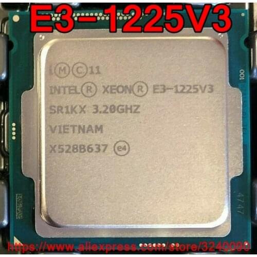 Original Intel CPU Xeon SR1KX E3-1225V3 Processor 3.20GHz 8M Quad-Core E3-1225 V3 Socket 1150 free shipping E3 1225V3 E3 1225 V3