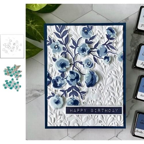 Flower Metal Cutting Diary Dies And Stamps Stencils For Scrapbooking Stamp Embossing Mold Diy Paper Cards Craft Cutting Handmade