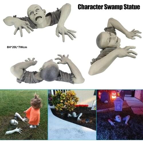 The Zombie of Montclaire Moors Statue Resin Sculpture Ornament Outdoor Decoration Two-tone Stone Finish can CSV