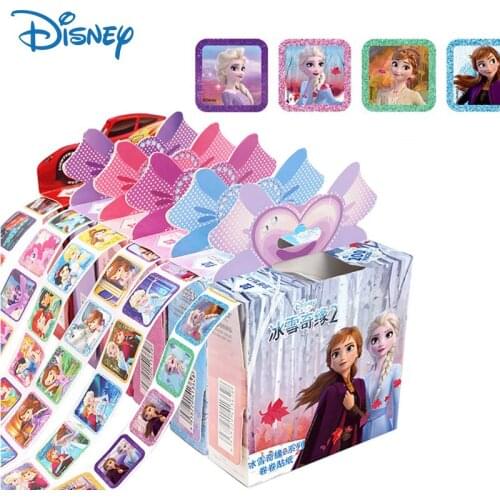 Disney Frozen 2 Elsa Anna Reward Sticker 200 Sheets In a Box Sofia Snow White Scrapbooking For Kids Diary Notebook Label Sticker