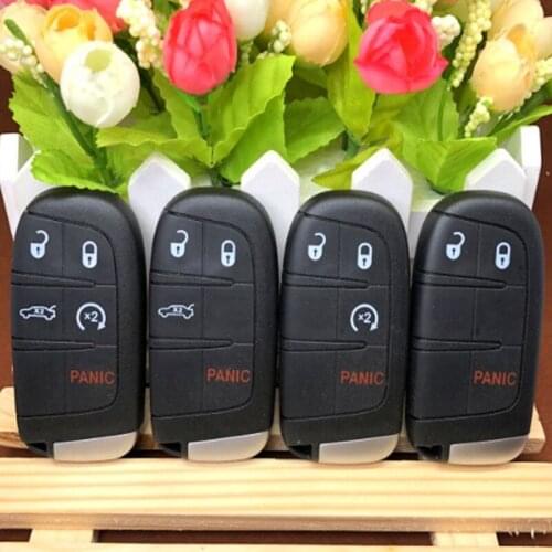 DAKATU Smart Remote Key Shell Case For Chrysler 300C Jeep Cherokee For Dodge Journey JCUV Keyless Entry Fob Car Key Cover