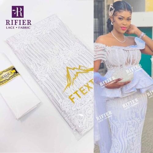 High Grade Soft Sequined French Lace Cord Embroidered Guipure Net Lace Fabric Korea Lace For Casual Occasional Dresses Laces