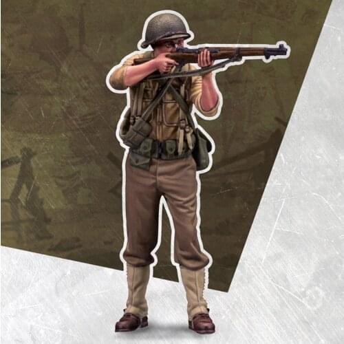1/35 US PRIVATE, Resin Model Soldier GK, World War II military theme, Unassembled and unpainted kit