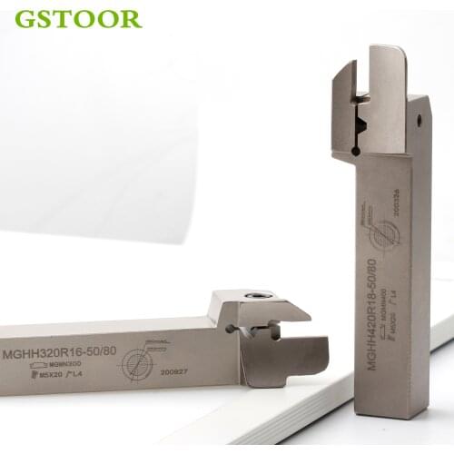 1PC MGHH2.5-25R/L 13-20/36 MGHH 2.5-25R/L15-30/50 16-50/80 17-80/160 18-160/400 20-200/800 CNC Lathe Groove Cutting Toolholder