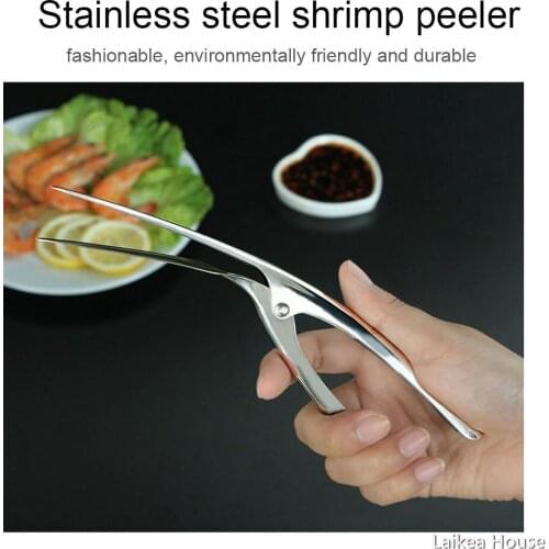 Kitchen Stainless Steel Shrimp Peeler High Quality 20.5X5.5CM 1PCS Household Kitchen Tools Accessories Eco-Friendly 2020 New