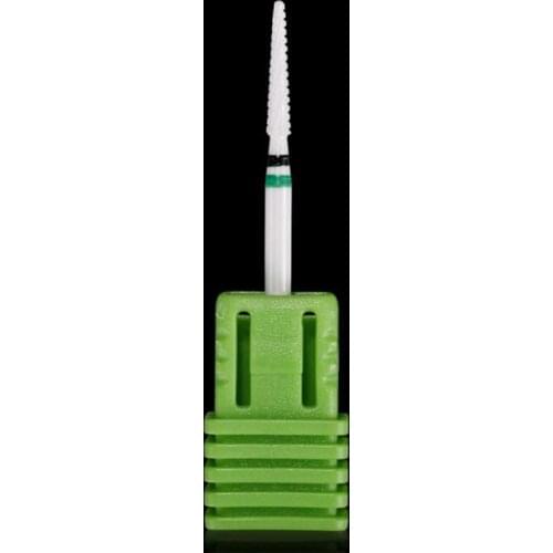 2 PCS / Lots Ceramic Nail Drill Bit 3/32" Rotary Cuticle Clean Burr Bits Electric Drill Manicure Cutter Nail Files