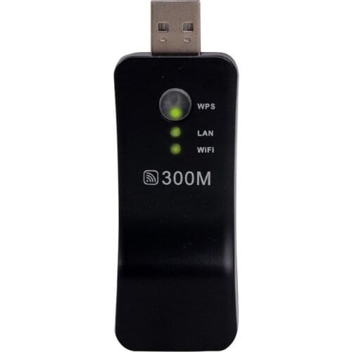 300Mpbs USB Wireless WiFi Smart TV Network Adapter Universal HDTV RJ45 Lan Port Repeater AP WPS for Samsung LG Sony TV