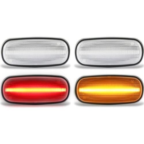 4PCS Amber Red LED Front Rear Bumper Side Marker Fender Repeater Light For Dodge RAM 2500 3500 HD SLT ST TRX4 Laramie