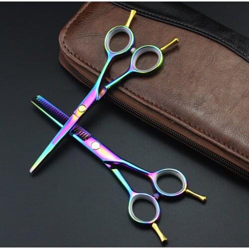 5.5" 440C professional hair scissors high quality japanese hairdressing scissors barber shop supplies hot shears for hair salon