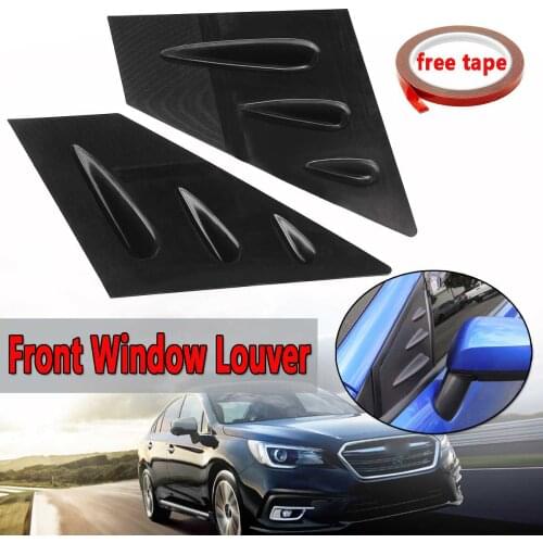 ABS Plastic 2pcs Car Side Vent Window Louver Cover Trim For Subaru WRX STI 2015 2016 2017 2018 Window Louver Scoop Cover Vent