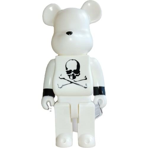 Bear@bricklys 28cm 400% Bearbricklys Pvc Action Figures Skull Bear Dolls Decoration Models Friends Toys Christmas Gifts