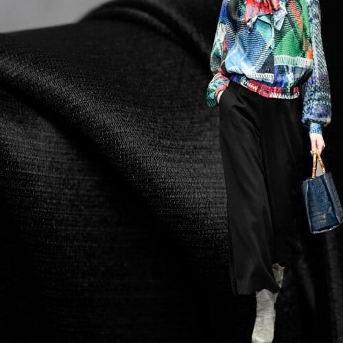 White waxberry Japanese Black Stripe Acetic Satin Fabrics Materials Autumn Women Pants Sewing Cloth Tailor Textile Freeshipping