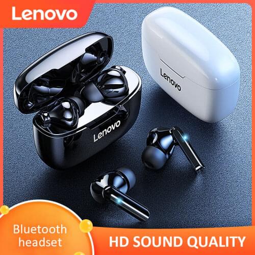 Lenovo Wireless Earphone XT90 TWS Bluetooth 5.0 Sports Headphone Touch Button IPX5 Waterproof Earplugs with 300mAh Charging Box
