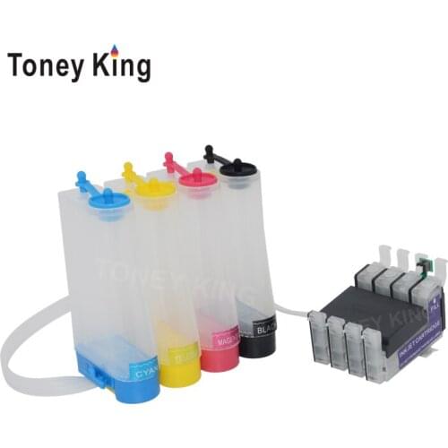 Toney King Ciss Ink System For Epson T1281 Continuous Ink Supply Tank For Epson Stylus S22 SX125 SX130 SX230 SX235W Printer
