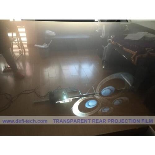 DfLabs 4m*1.524m Good quality of holographic rear projection film/foil/ for display, shopping mall