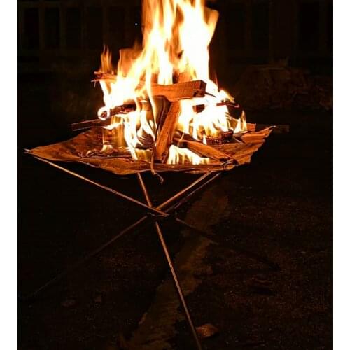 Camping Wood Stove Portable Outdoor Folding fire Burning with Super Light Rack Backpacking Survival Cook Picnic Hunting