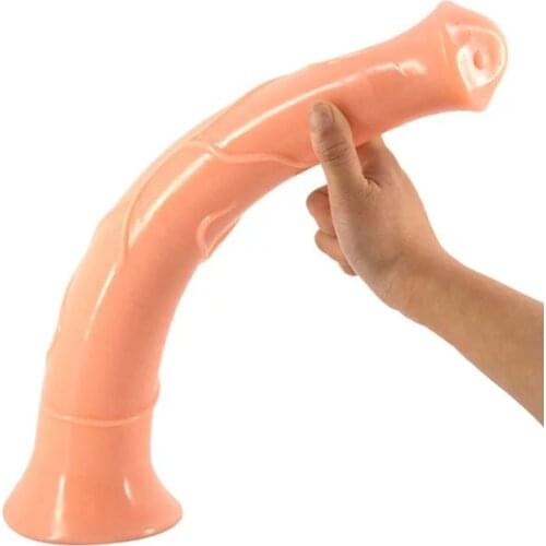 FAAK 16.9 Inch huge big dildo super long dildos animal horse dildo sex toys for women big fake penis lesbian masturbate flirting