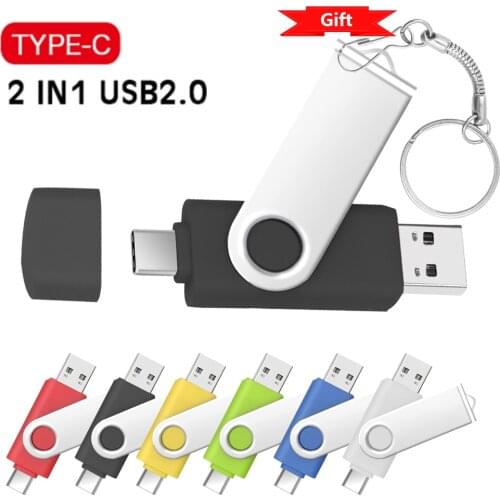 USB Flash Drive USB 2.0 Pen Drive 128GB Cle USB Stick for Type C Android/PC 64GB Pendrive 32GB Memoria USB Memory stick gift
