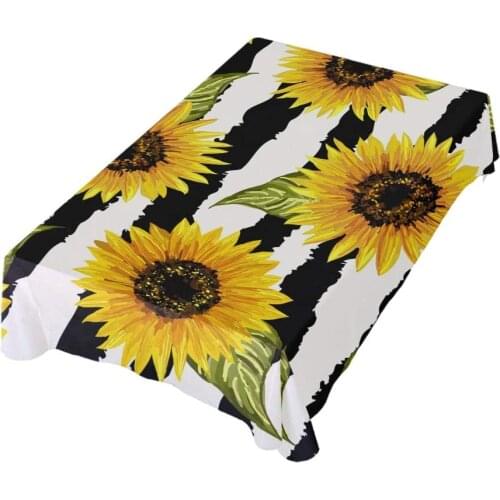 Beautiful Sunflowers Tablecloth Perfect for Festival Tablecover for Kitchen Dinner Parties Tabletop Decor