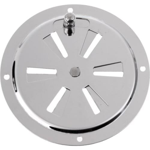 Stainless Steel 100mm Butterfly Boat Round Louvered Vent Cover Marine Hardware With Side Knob Boat Accessories