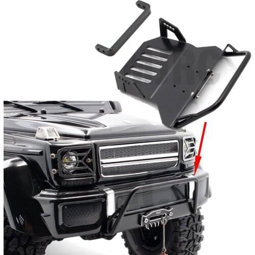 Metal front and rear bumpers and base for 1/10 RC tracked vehicle Traxxas TRX4 G500 TRX6 G