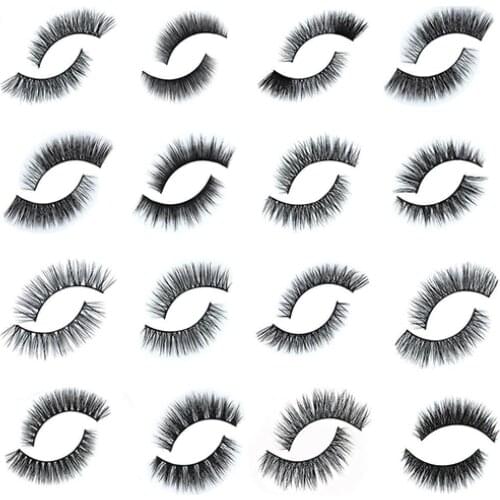 Fashion Mink Hair Soft Long Natural Thick Makeup Eye Lashes False Eyelashes