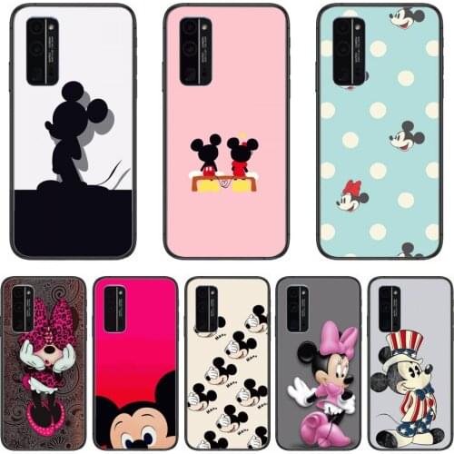 Lovely Disney Cartoon Minnie Mouse Phone Soft Cover Case Phone Case Hull For Huawei Honor 8 9 10 20 30 A S Lite Pro 5g i Bla