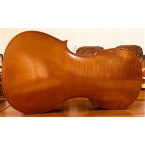 One Hand made cello 4/4,Nice sound,plywood back, soild maple ribs and neck, soild spruce top, SONG Brand 4/4 cello